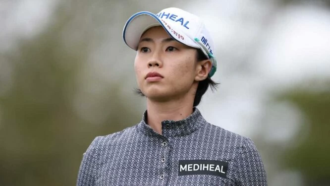 Narin An es una de las líderes del Blue Bay LPGA de China.