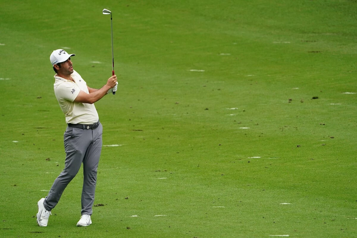 Volvo China Open 2024 Adrián Otaegui in action during round two of the Volvo China Open 2024. © Golffile | Fran Caffrey