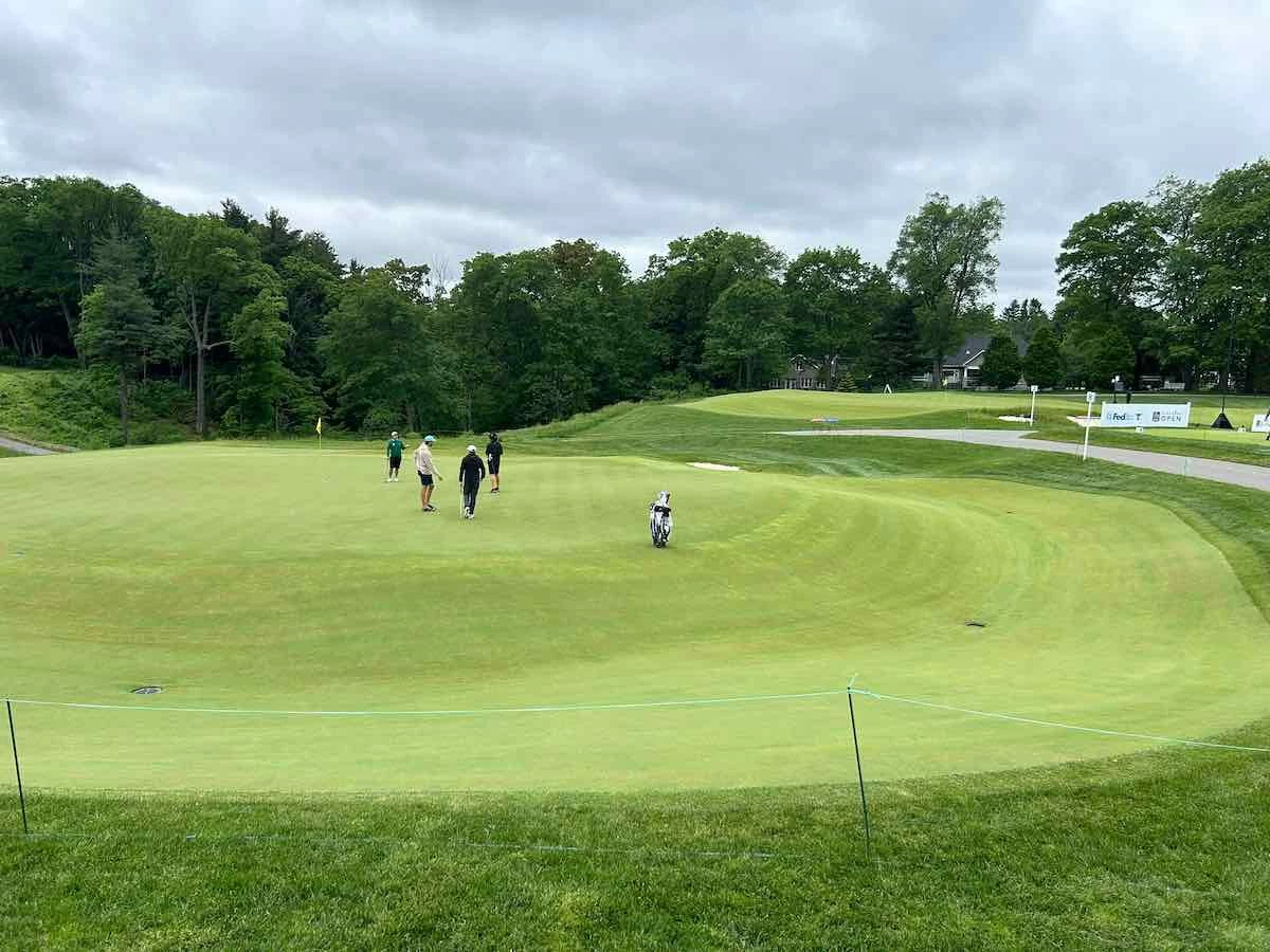 One of the greens and their escape areas at the Hamilton Golf and Country Club in Canada. One of the greens and their escape areas at the Hamilton Golf and Country Club in Canada.