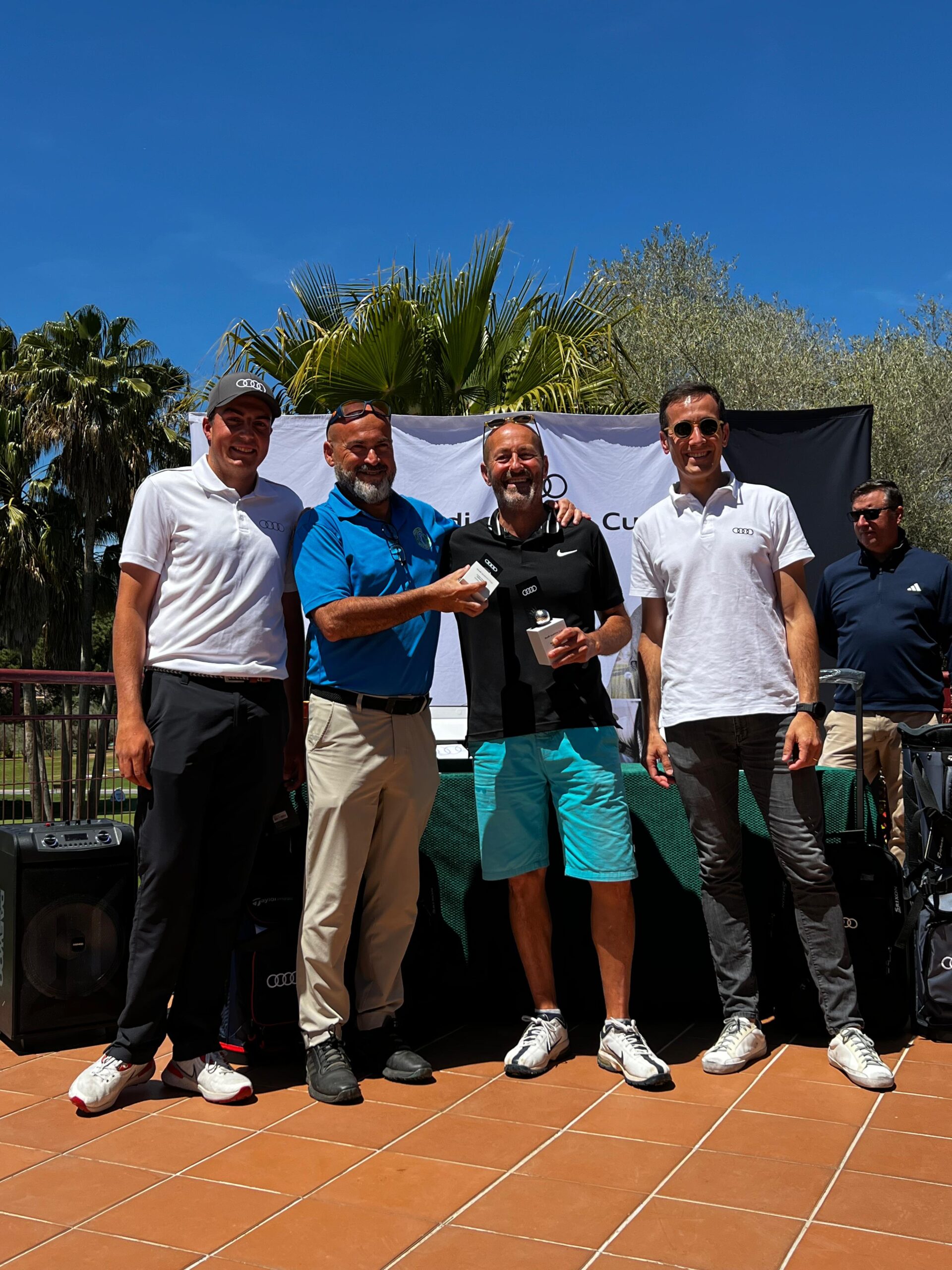 Algunos de los ganadores en Mediterráneo Golf © Audi quattro Cup