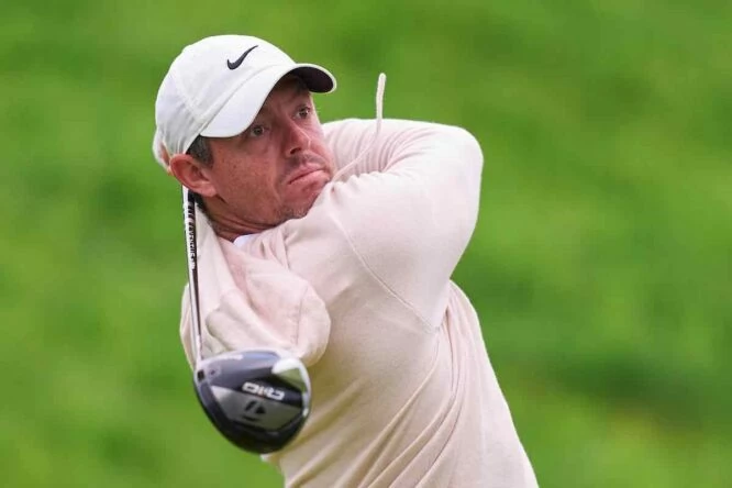 Rory McIlroy, este miércoles en la ronda de prácticas final del PGA Championship.