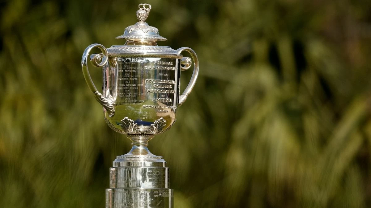 The PGA Championship's Wanamaker Trophy. The PGA Championship's Wanamaker Trophy.