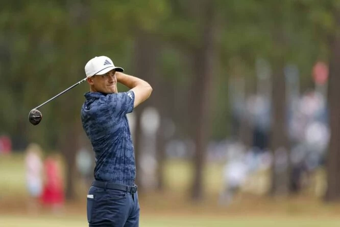 Ludvig Aberg, during the first day of the US Open Championship. (Kathryn Riley/USGA)