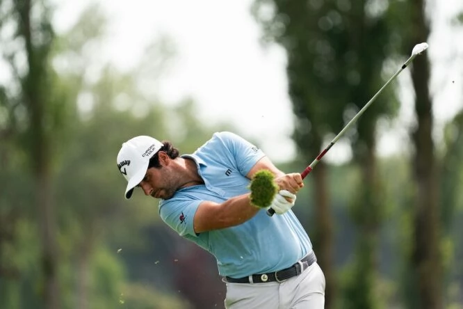 Adrián Otaegui during the third day of the Italian Open 2024. © Golffile | Stefano Di Maria