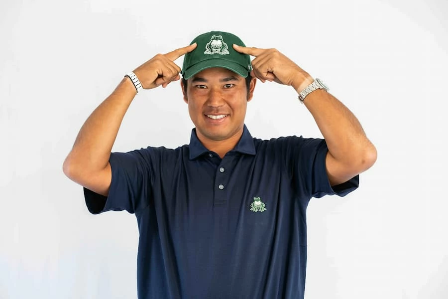 Hideki Matsuyama, con la gorra del equipo © TGL Hideki Matsuyama, con la gorra del equipo © TGL