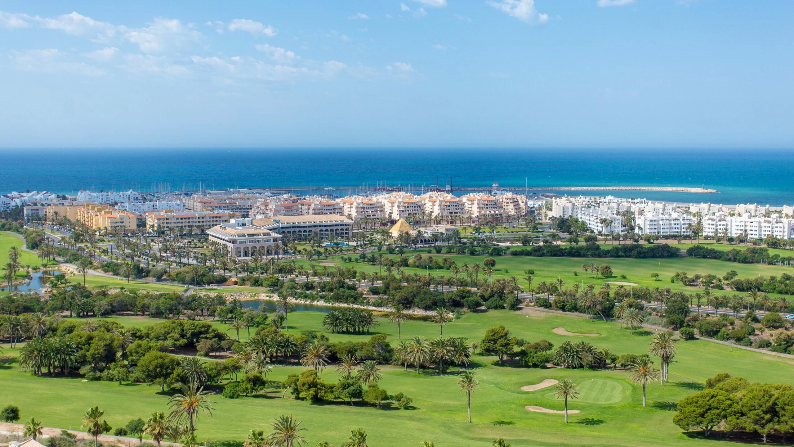 Golf Almerimar Aerial view of Golf Almerimar.