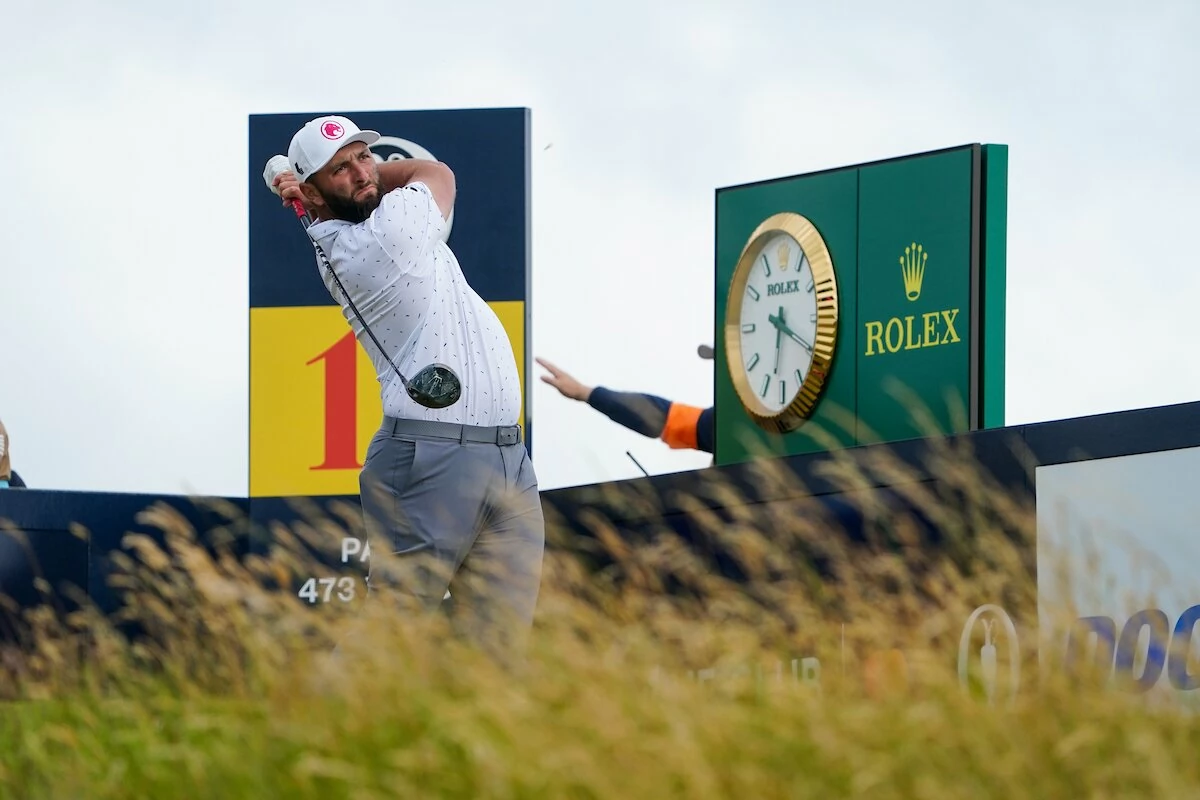 152nd Open Championship Jon Rahm en la salida del hoyo 13 de Royal Troon durante la segunda ronda del Open Championship. © Golffile | Fran Caffrey