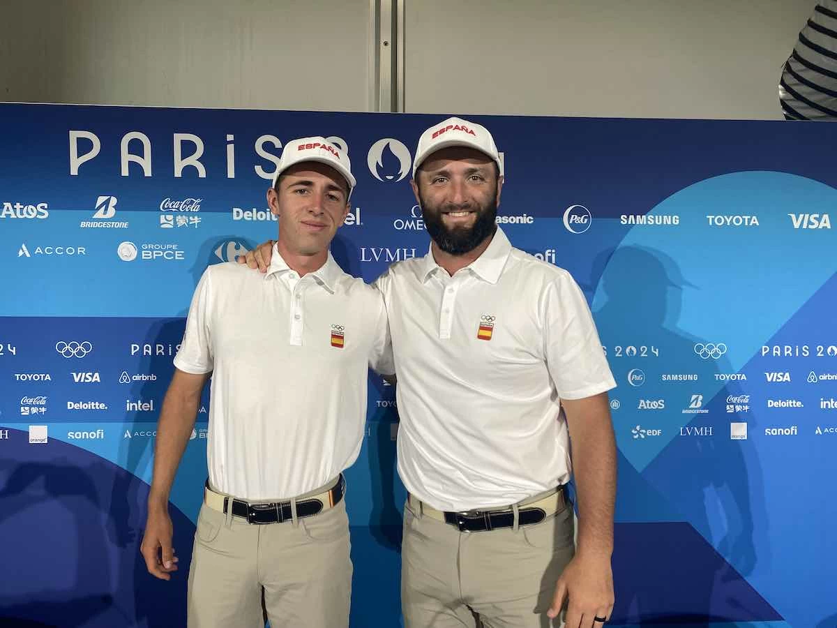 rahmpuigjuegosparis24martes David Puig y Jon Rahm.