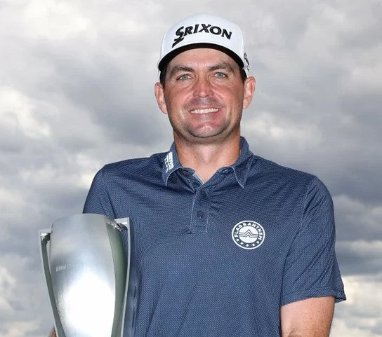 Keegan Bradley BMW Championship 2024 Keegan Bradley poses with the 2024 BMW Championship winner's trophy. © PGA Tour