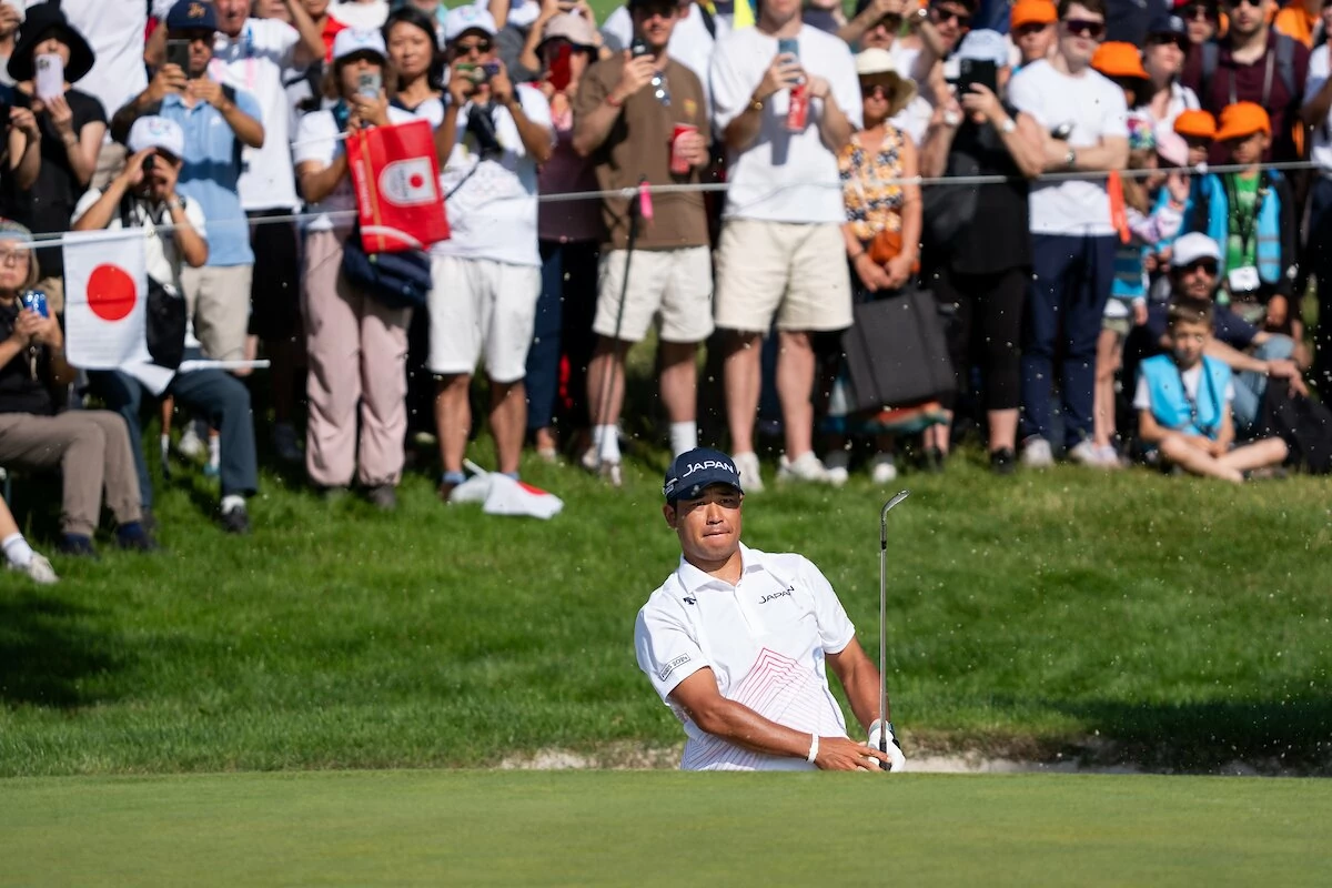Olympic Men Golf Competition Paris 2024 Hideki Matsuyama durante la primera jornada de golf en los Juegos Olímpicos de París 2024. © Golffile | Stefano Di Maria