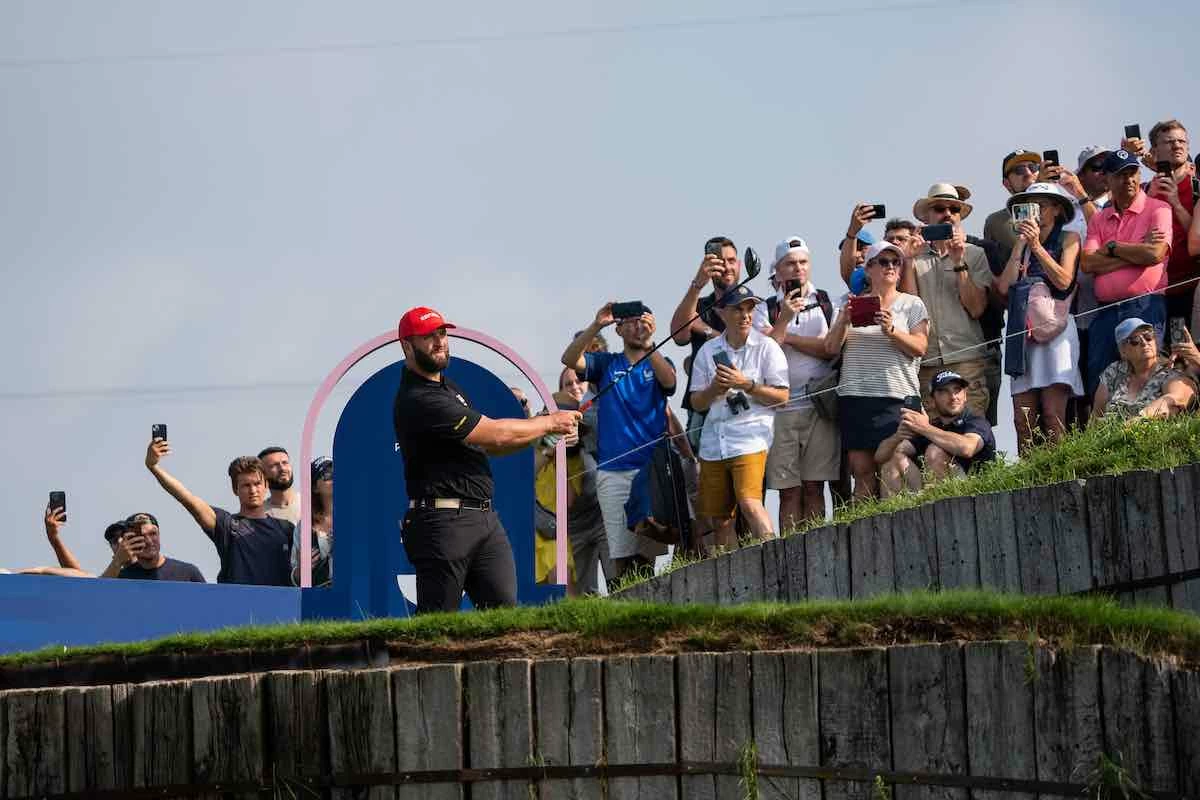 Olympic Men Golf Competition Paris 2024 Jon Rahm, durante la segunda ronda de los Juegos Olímpicos. (© Golffile | Stefano Di Maria)