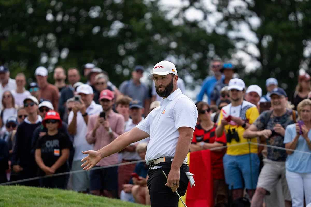 Olympic Men Golf Competition Paris 2024 Jon Rahm, durante la tercera ronda de los Juegos Olímpicos.