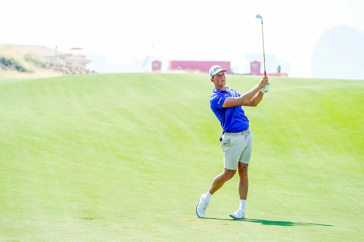 Abu Dhabi HSBC Championship Niklas Nørgaard this week at Yas Links. © Golffile | Fran Caffrey