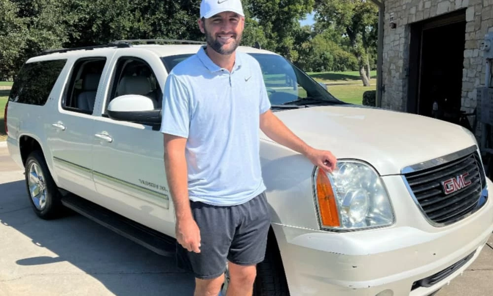 Scottie Scheffler, con el GMC Yukon Scottie Scheffler, con el GMC Yukon