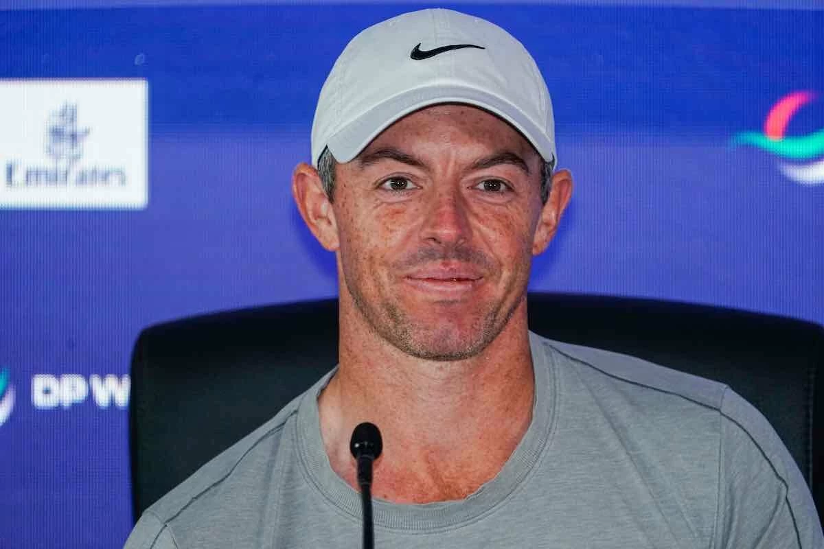 Rory McIlroy, durante su atención a los medios este miércoles en el Jumeirah Golf de Dubai. (© Golffile | Fran Caffrey) Rory McIlroy, durante su atención a los medios este miércoles en el Jumeirah Golf de Dubai. (© Golffile | Fran Caffrey)