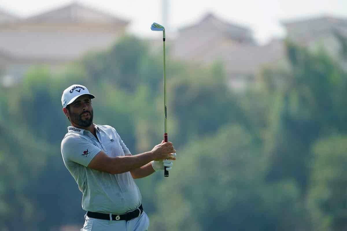Adrián Otaegui, durante la primera ronda de la Final de Dubai.(© Golffile | Fran Caffrey) Adrián Otaegui, durante la primera ronda de la Final de Dubai.(© Golffile | Fran Caffrey)