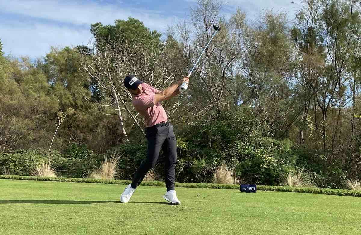 Sebastián García Rodríguez, durante su primera ronda en la Final de la Escuela del DP World Tour. © Ten Golf Sebastián García Rodríguez, durante su primera ronda en la Final de la Escuela del DP World Tour. © Ten Golf