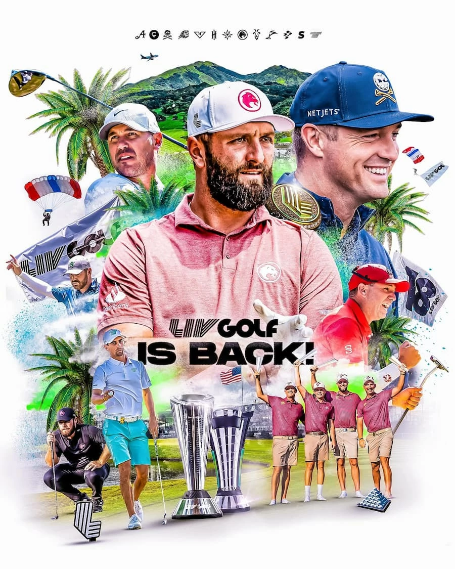 Cartel oficial del LIV Golf Riyadh © LIV Golf Cartel oficial del LIV Golf Riyadh © LIV Golf