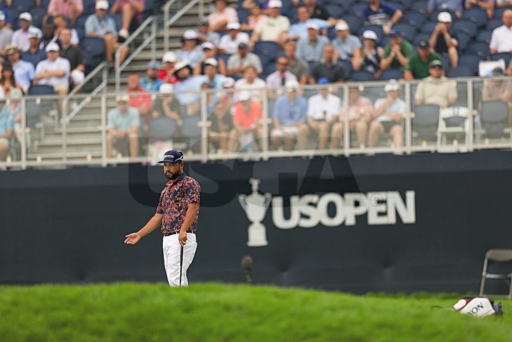 J.J. Spaun on Friday at Oakmont Country Club. © USGA/Mike Ehrmann