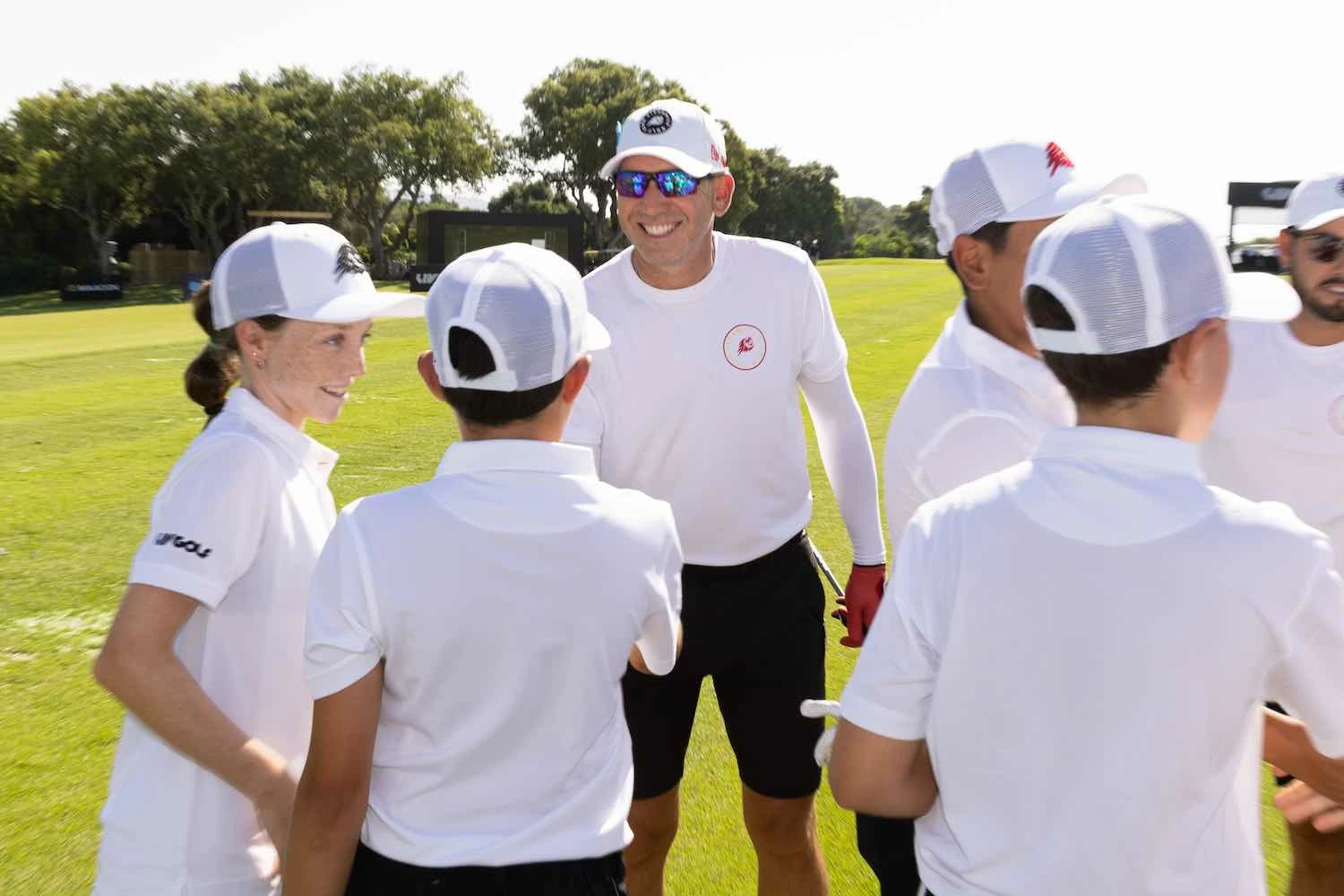 Sergio García, durante un clinic en Valderrama. (Photo by Jon Ferrey/LIV Golf) Sergio García, durante un clinic en Valderrama. (Photo by Jon Ferrey/LIV Golf)