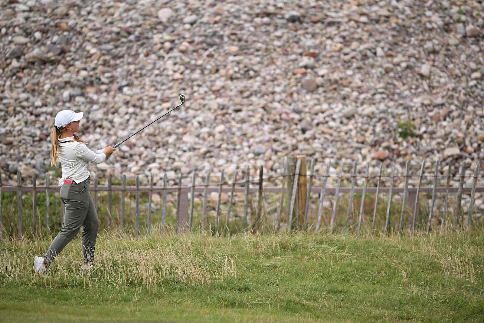 Carla Bernat, durante la tercera ronda del AIG Women's Open.