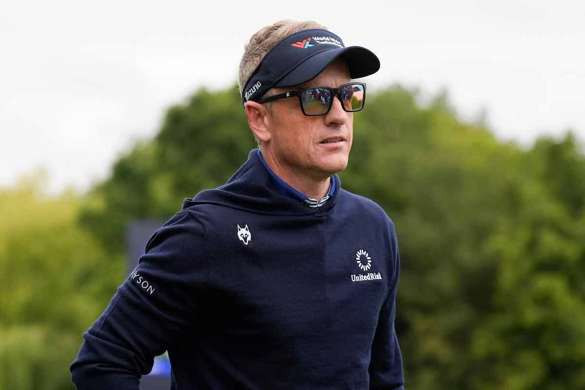 BETFRED British Masters 2025 Luke Donald, durante la primera ronda del British Masters este jueves.