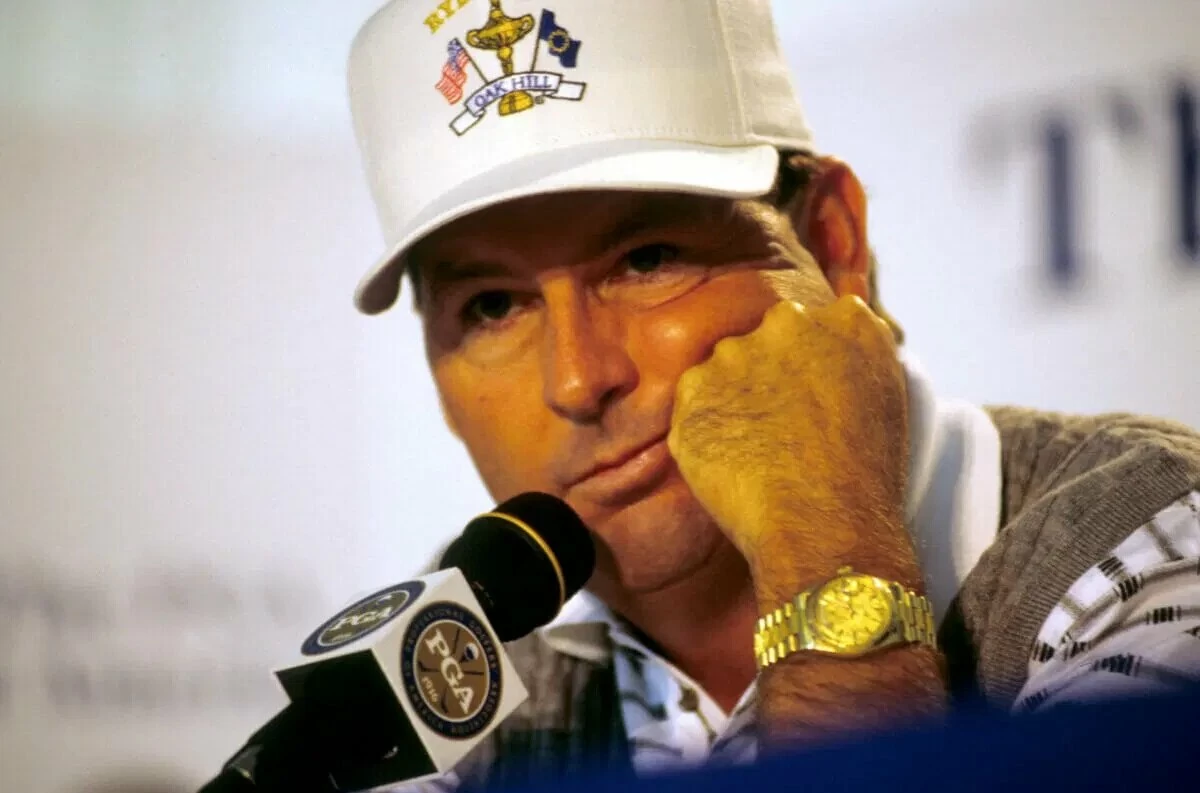 Lanny Wadkins durante la Ryder Cup de 1995 Lanny Wadkins durante la Ryder Cup de 1995