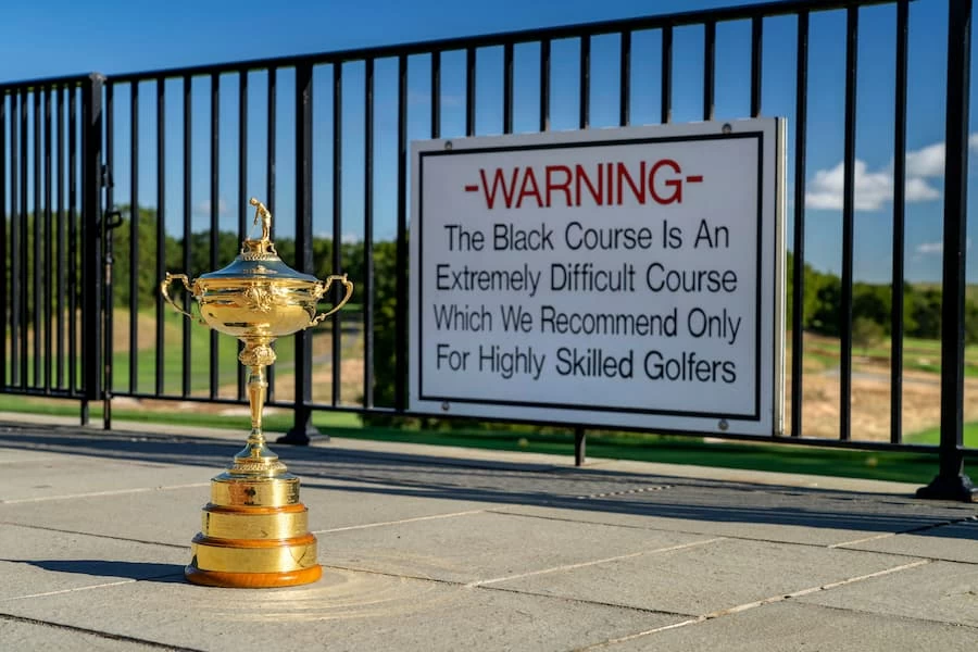 Trofeo de la Ryder Cup en Bethpage Black © Ryder Cup Trofeo de la Ryder Cup en Bethpage Black © Ryder Cup