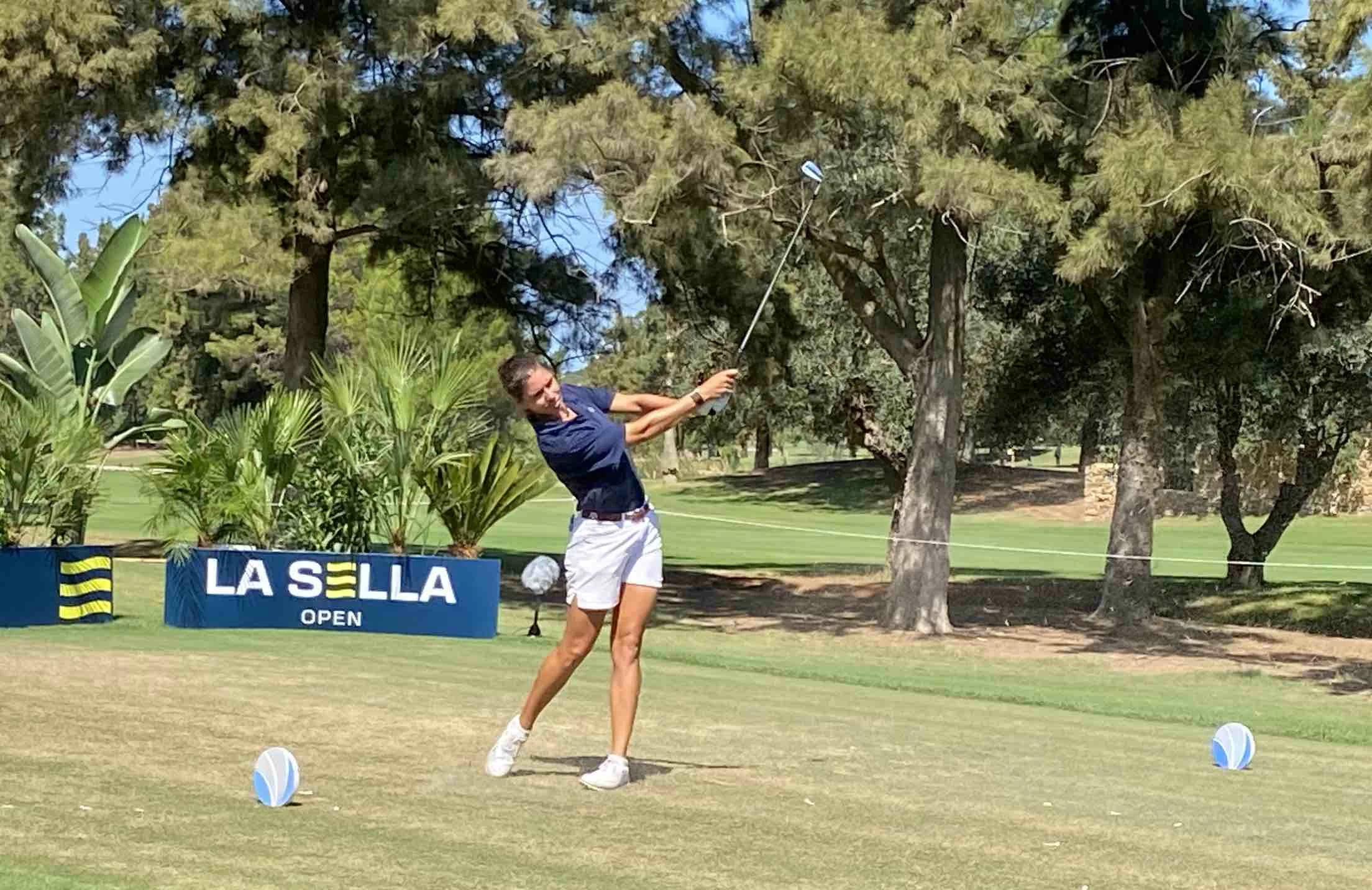 Blanca Fernández, durante la segunda ronda en La Sella Open. © Ten Golf Blanca Fernández, durante la segunda ronda en La Sella Open. © Ten Golf