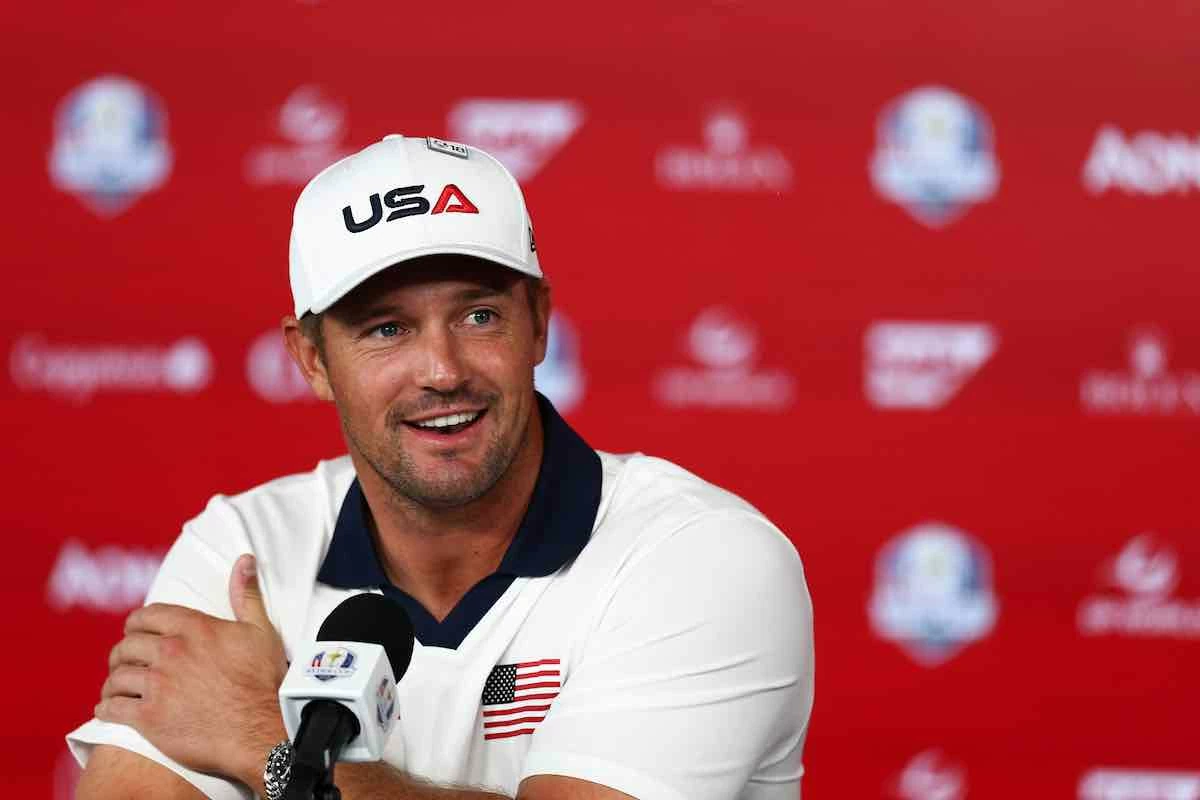 Bryson DeChambeau, hoy en Bethpage durante su atención a los medios. Bryson DeChambeau, hoy en Bethpage durante su atención a los medios.