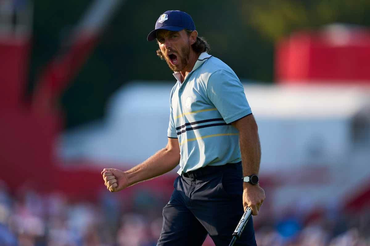 Tommy Fleetwood, durante su partido de fourballs de la tarde del viernes. © Mateo Villalba | Captura Sport Tommy Fleetwood, durante su partido de fourballs de la tarde del viernes. © Mateo Villalba | Captura Sport