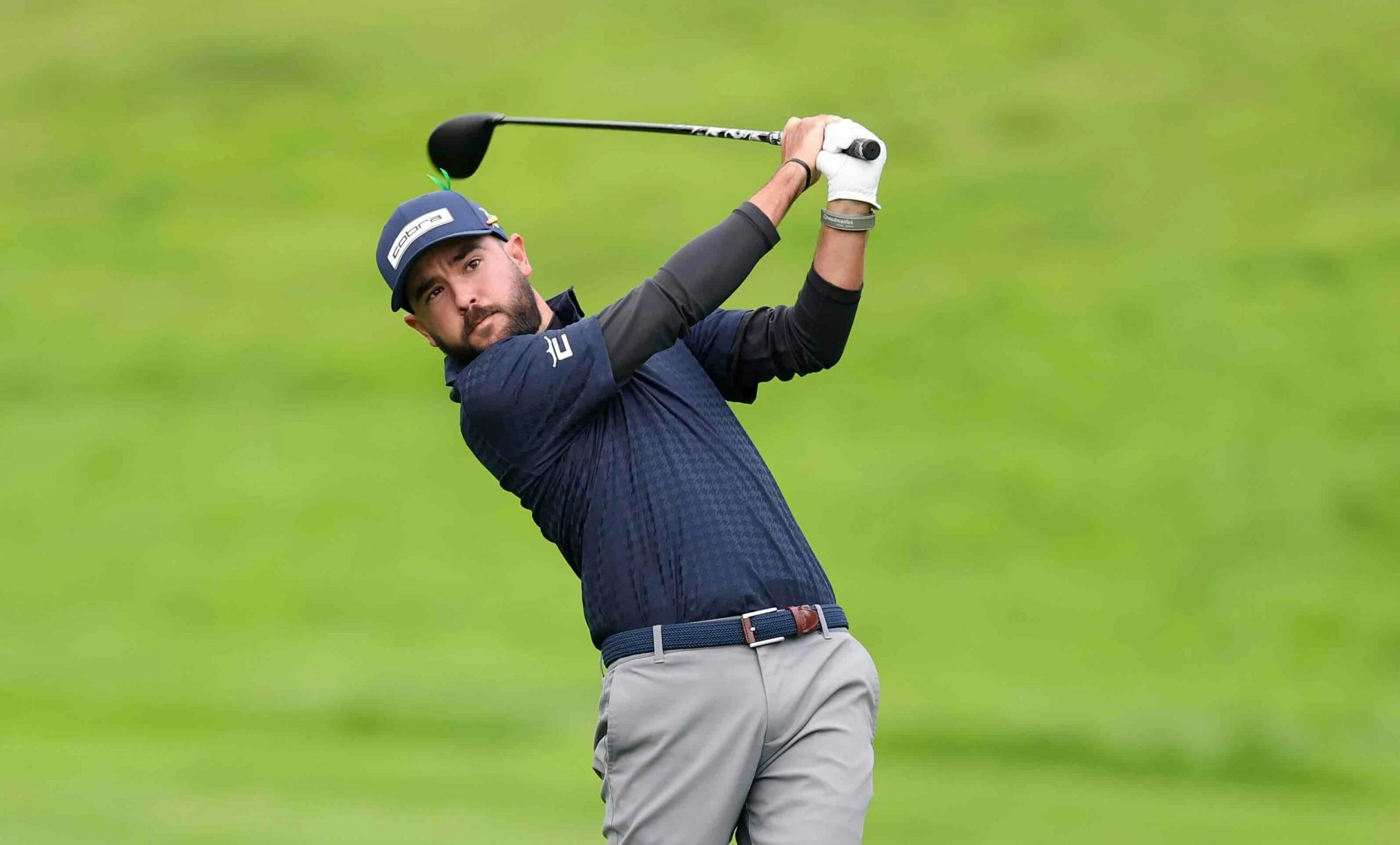 Ángel Hidalgo, este sábado en la tercera jornada del Irish Open. Ángel Hidalgo, este sábado en la tercera jornada del Irish Open.