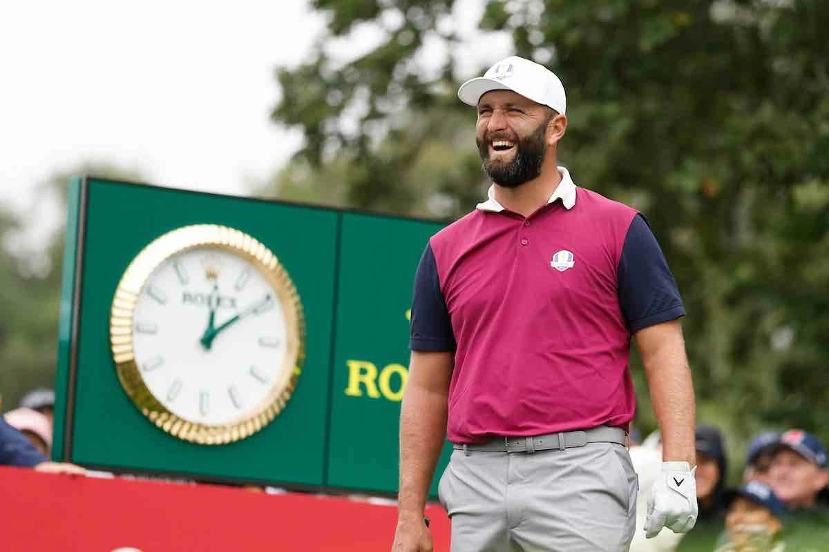 Jon Rahm sonríe durante la ronda de prácticas de este jueves en Bethpage. (Photo by Michael Reaves/PGA of America) Jon Rahm sonríe durante la ronda de prácticas de este jueves en Bethpage.