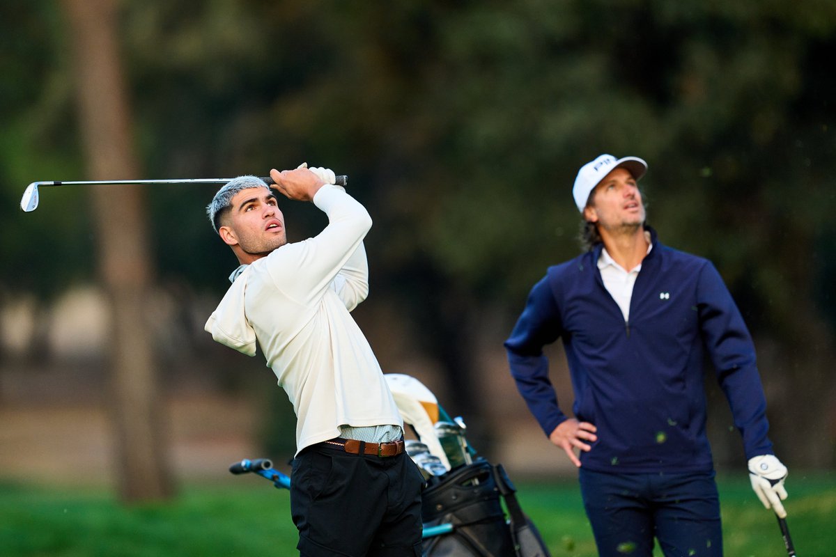 Alcaraz, en el pro-am © Open de España