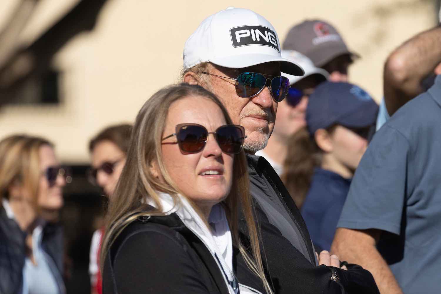 Miguel Ángel Jiménez, with his wife Suzanne.
