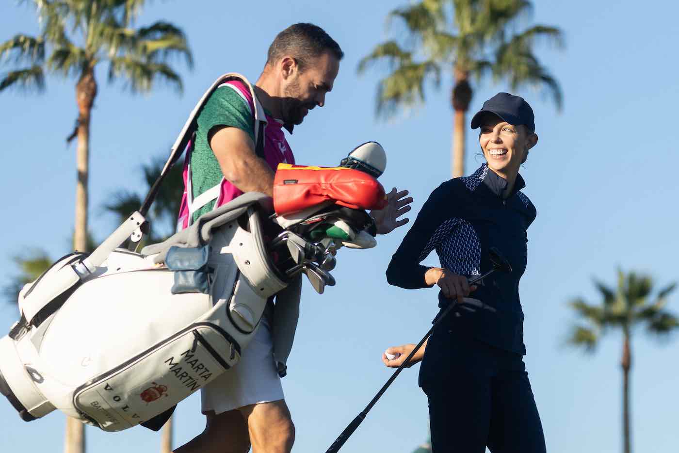 Marta Martín, alongside Íñigo Urquizu on the first day of the Open de España. © Tristan Jones.