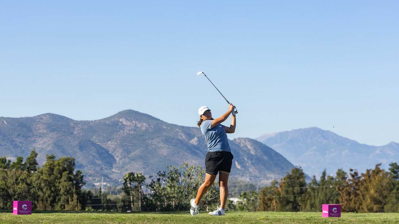 Shannon Tan, in the first round of the Andalucía Costa del Sol Open de España. © Tristan Jones