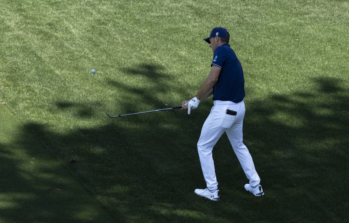 Jordan Spieth en la ronda final en Augusta National.