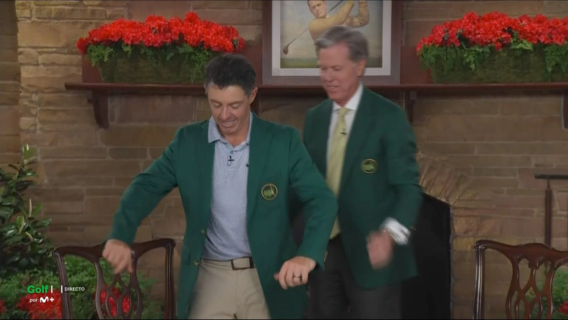 McIlroy, con la Chaqueta Verde © Movistar McIlroy, con la Chaqueta Verde © Movistar