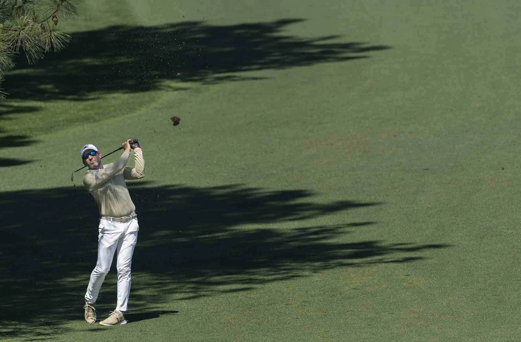 Sergio García, durante la tercera ronda del Masters de Augusta. Sergio García, durante la tercera ronda del Masters de Augusta.