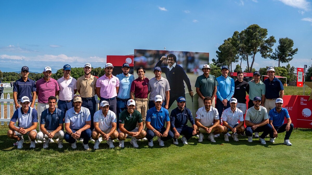 Foto de los jugadores españoles del Estrella Damm Catalunya Championship. © José Antonio Moreno