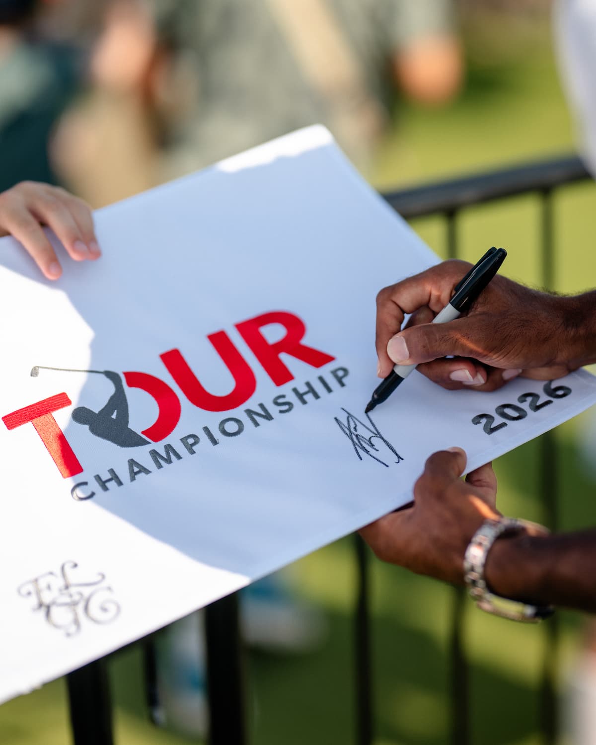 Firma de autógrafos en el torneo © TOUR Championship Firma de autógrafos en el torneo © TOUR Championship