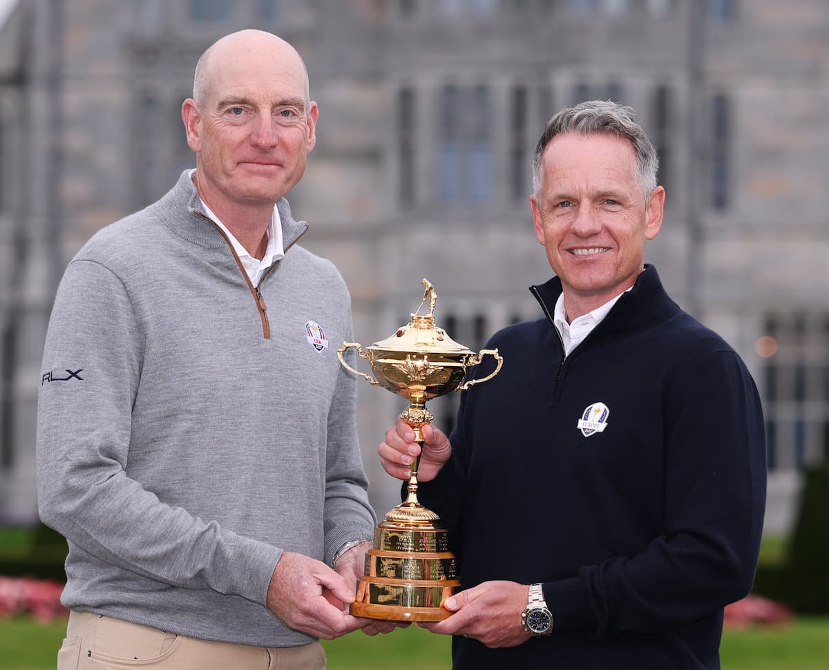 Jim Furyk y Luke Donald, con el trofeo © Ryder Cup Jim Furyk y Luke Donald, con el trofeo © Ryder Cup